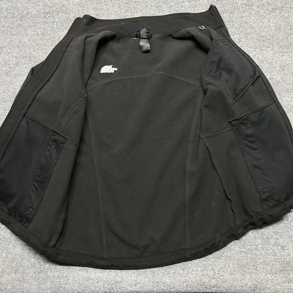 The North Face Jacket Womens Medium Black Softshell Full Zip Pockets Stretch